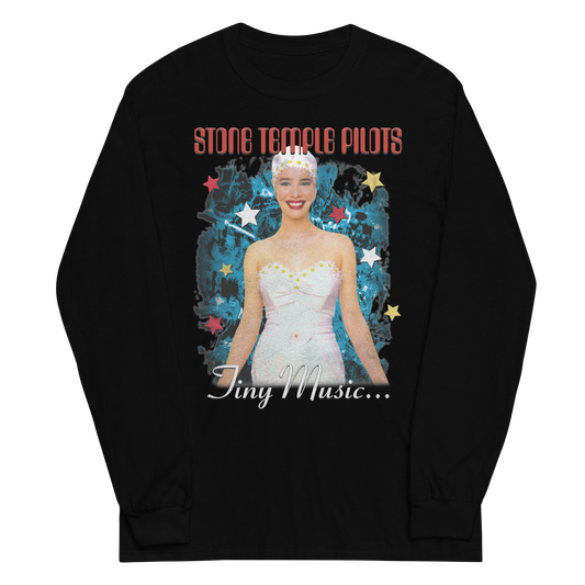 A classic black long sleeve tee with Stone Temple Pilots Tiny Music album artwork on the front.