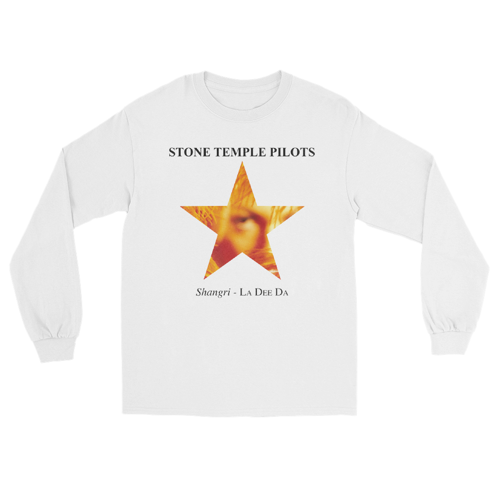 Official Stone Temple Pilots Store - Star Long Sleeve White T-shirt