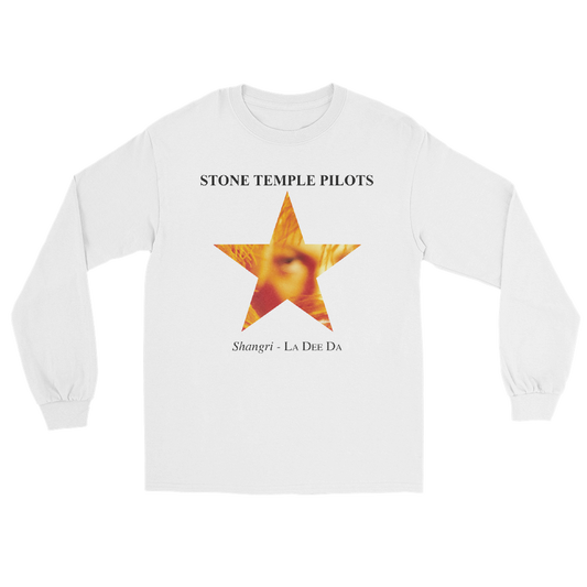 Star Long Sleeve White T-shirt