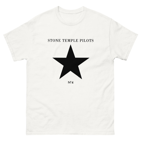 Official Stone Temple Pilots Store - No. 4 Star White Tee
