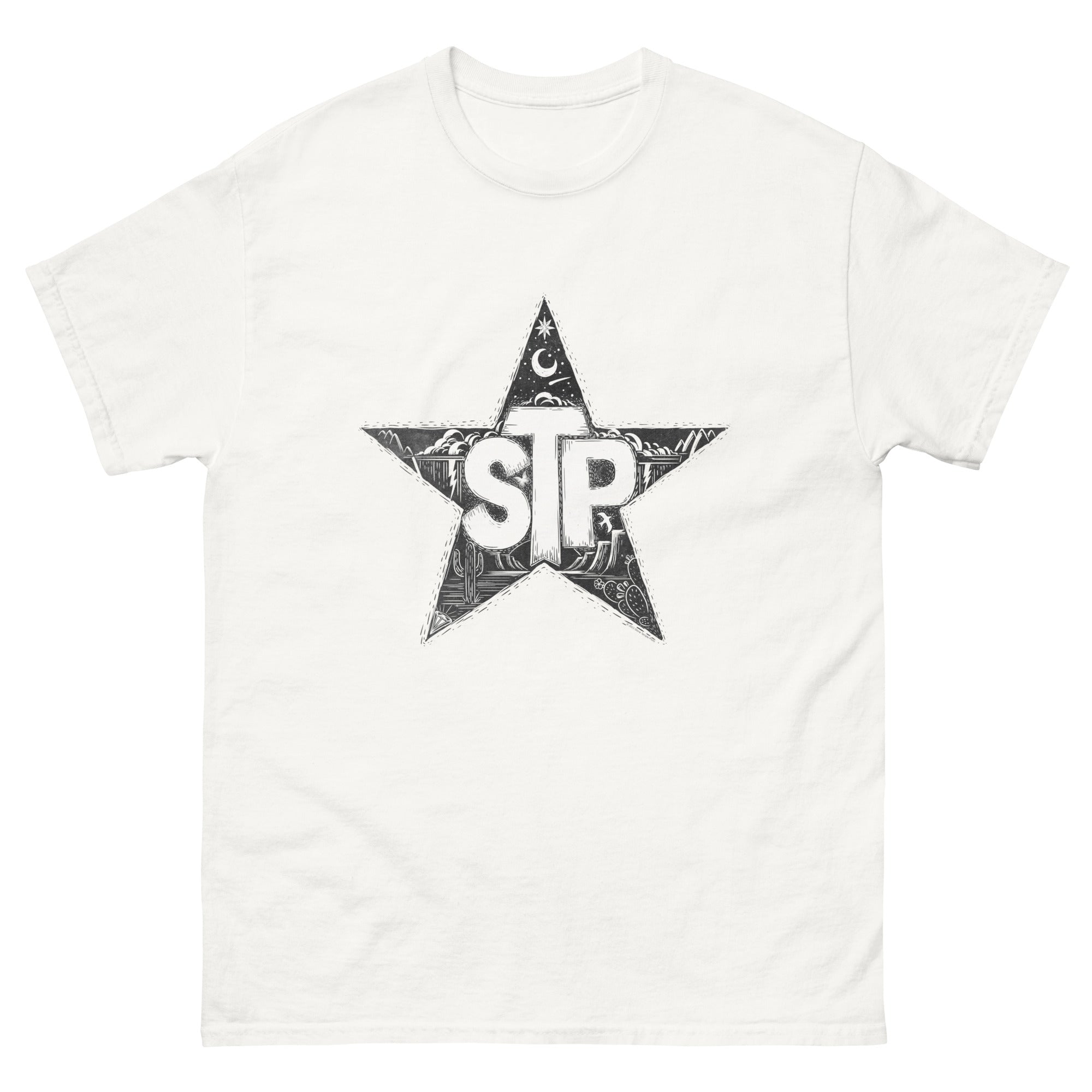 Official Stone Temple Pilots Store - Desert Star White Tee